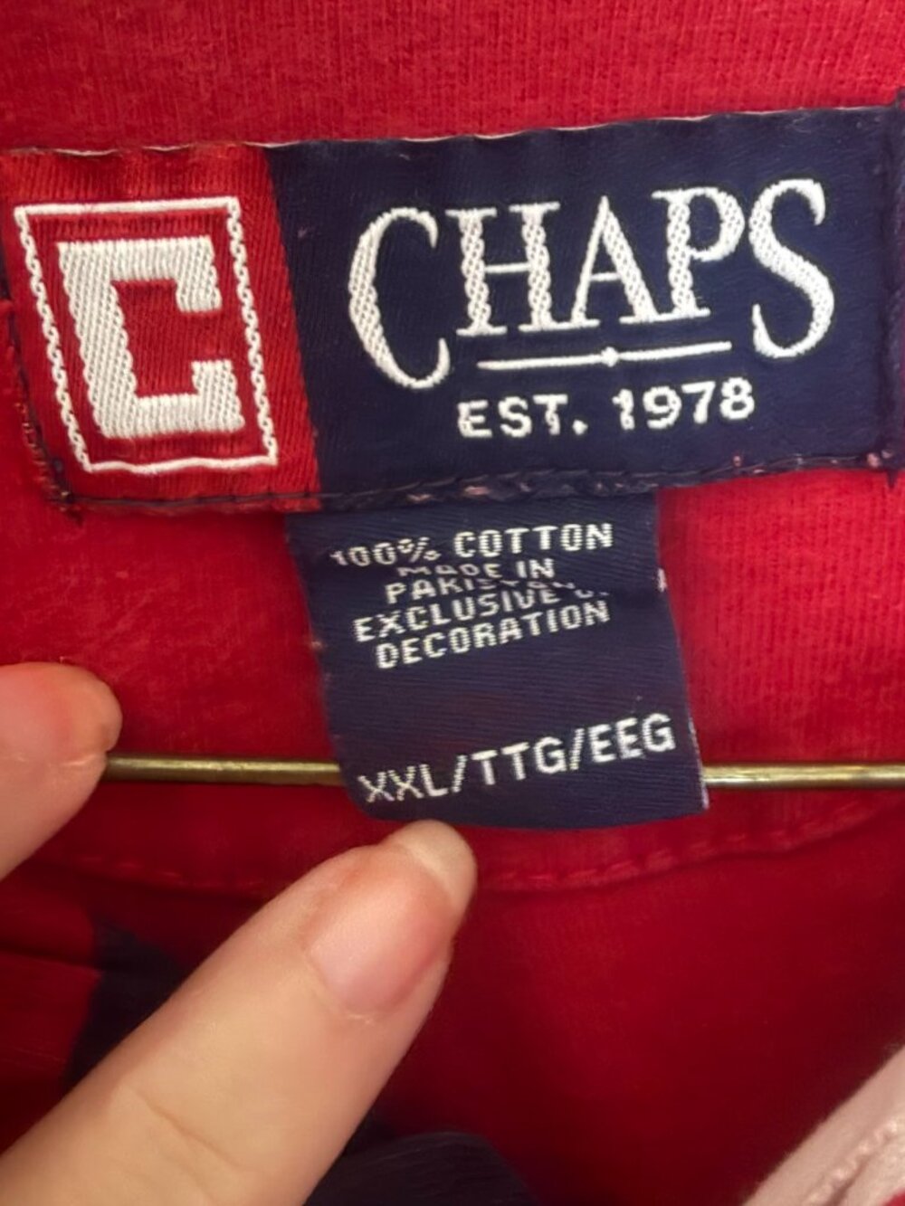 Chaps Rugby Shirt M XXL - Picture 2 of 3